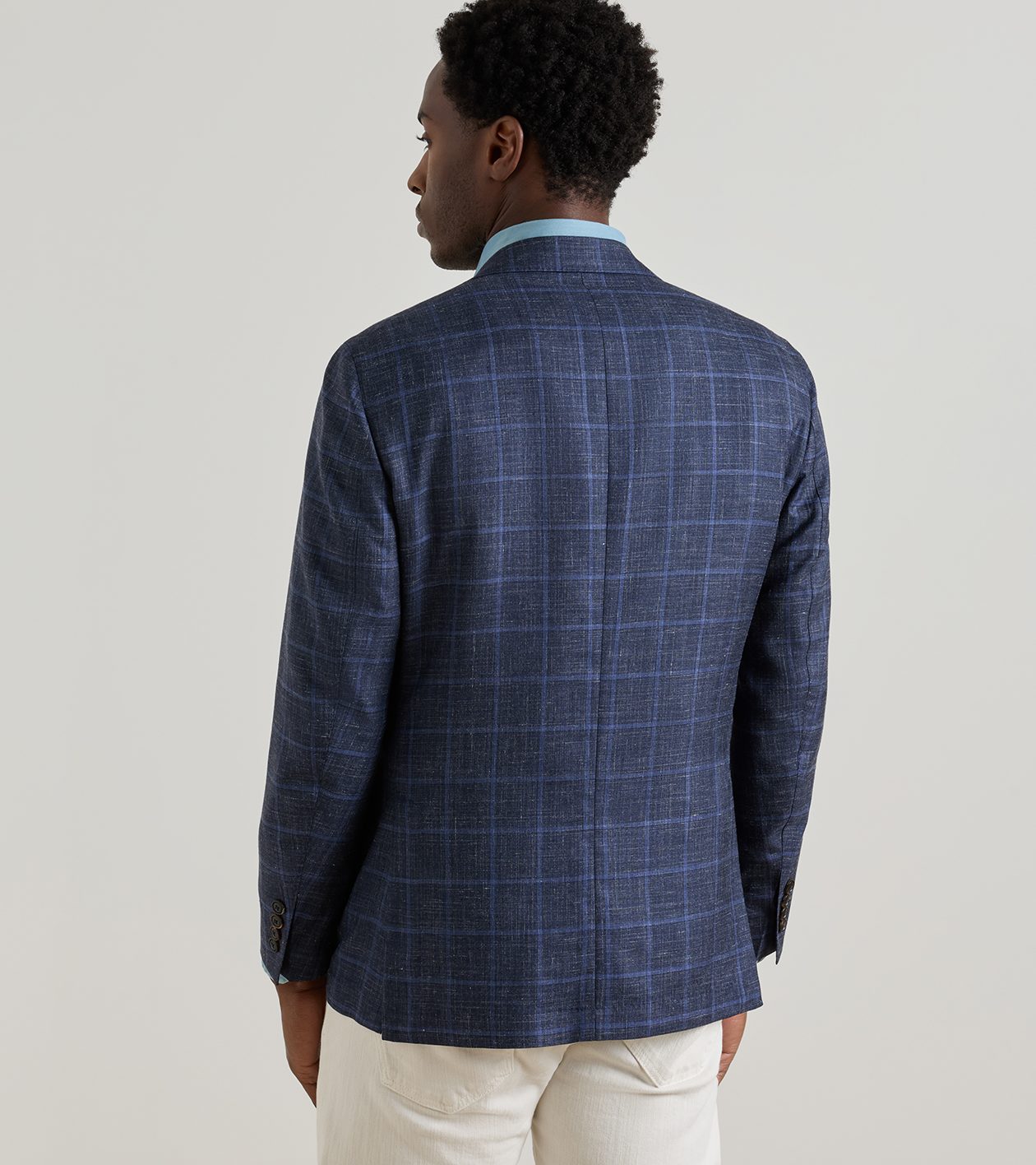 Bradford Windowpane Soft Jacket in Navy 3 Bradford Windowpane Soft Jacket in Navy