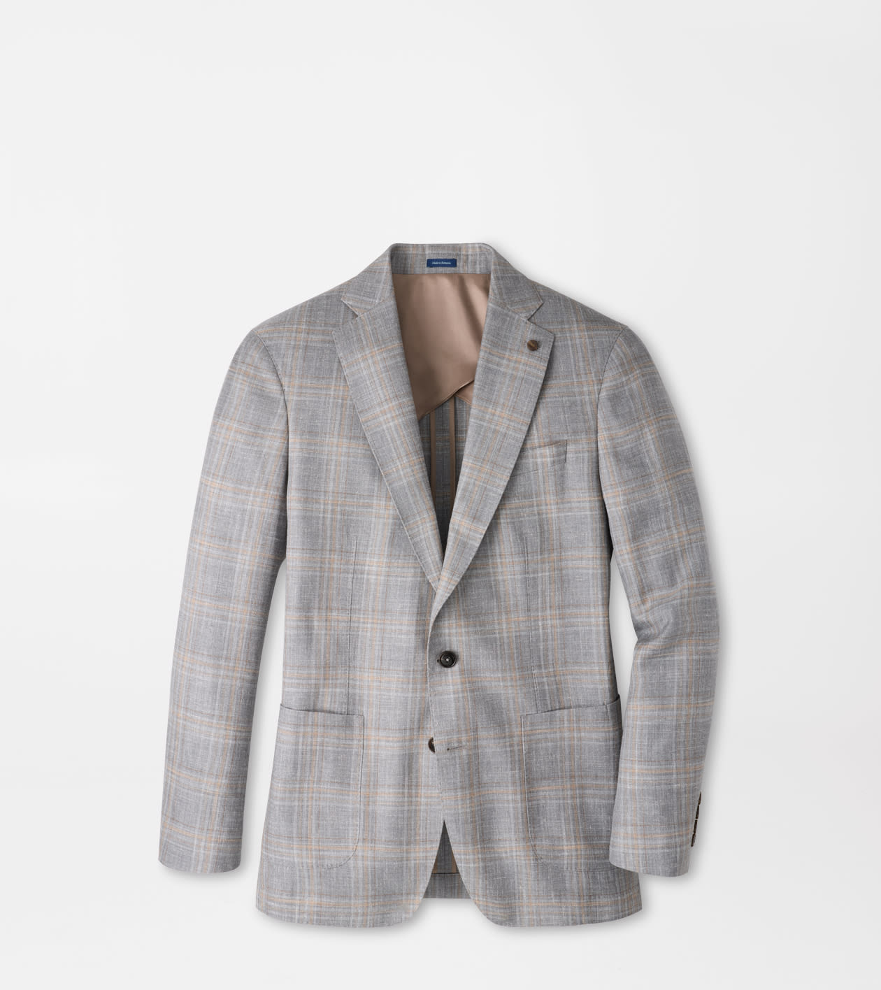 Denby Plaid Soft Jacket in Argento 1 Denby Plaid Soft Jacket in Argento