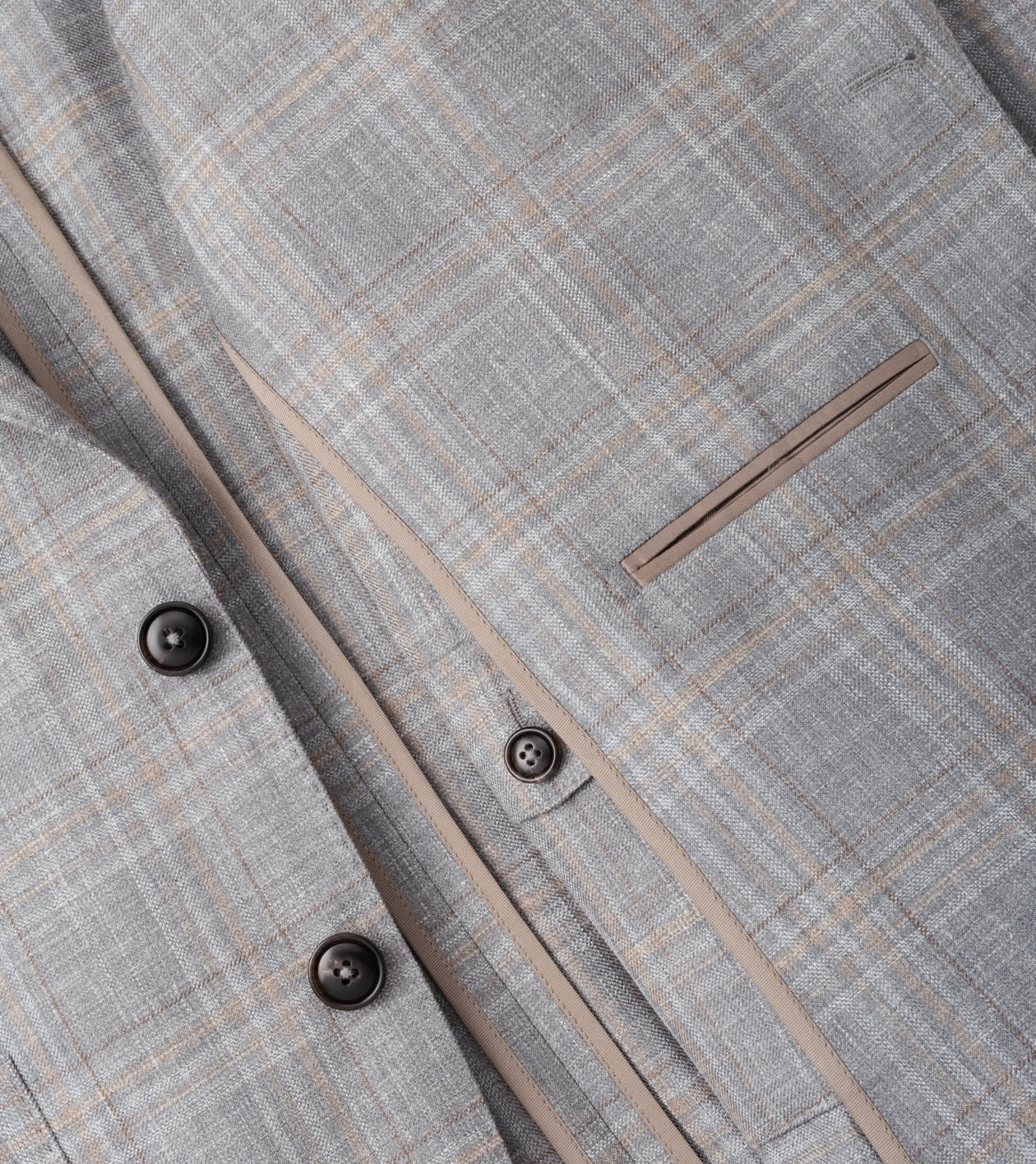 Denby Plaid Soft Jacket in Argento 6 Denby Plaid Soft Jacket in Argento